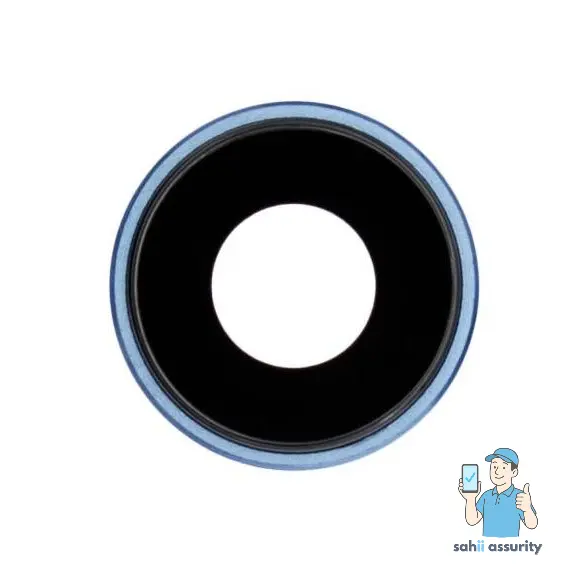 Camera Lens Glass with Frame for Apple iPhone XR Blue thumbnail